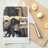 マムラグジュアリーパピーテンプレートキッチンタオル キッチンタオル (四つ折り)