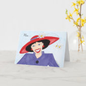 マムレッドハット誕生日 カード (黄色い花)