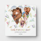 マムワイルドフラワータイポグラフィアート4ハート写真 フォトプラーク (正面)