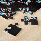 マム最高のがネオンパズルで星を獲得 ジグソーパズル (側面)