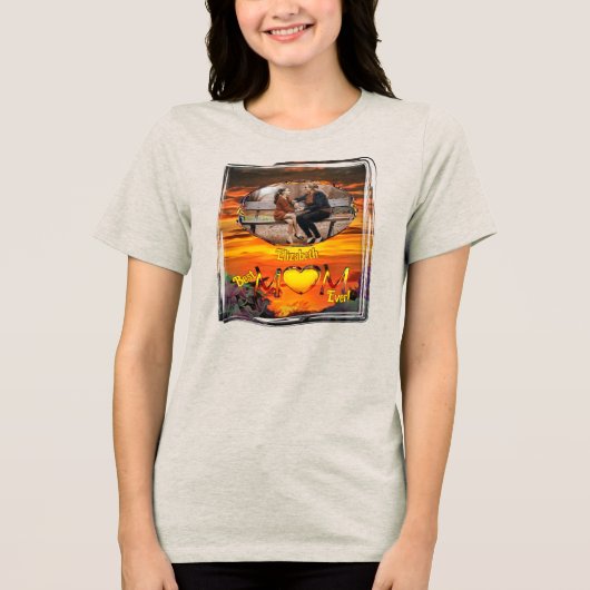 マム最高のエバーサンセットマリーナ2584 トライブレンドTシャツ (正面)