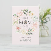 マム最高のエバーピンクとホワイトローズリース シーズンカード (スタンド正面)