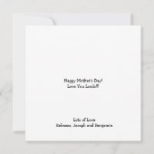 マム最高のマムムエバー赤いハートブラック文字 シーズンカード (裏面)