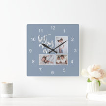 マム最高のーママMum 3枚の写真スクリプトほこりっぽい青