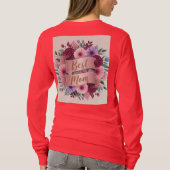 マム最高の長袖Tシャツ Tシャツ (裏面)