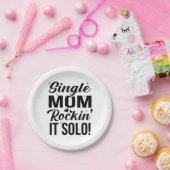 マム独身のロッキンイットソロ ペーパープレート (パーティー)