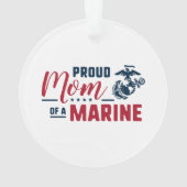 マム誇りを持った・オブ・ア・マリーン – カラー オーナメント (裏面)