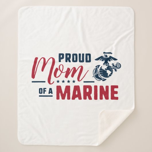 マム誇りを持った・オブ・ア・マリーン – カラー シェルパブランケット (正面)