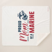 マム誇りを持った・オブ・ア・マリーン – カラー シェルパブランケット (正面(横))