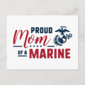 マム誇りを持った・オブ・ア・マリーン – カラー シーズンポストカード (正面)