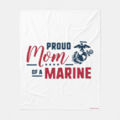 マム誇りを持った・オブ・ア・マリーン – カラー フリースブランケット (正面)