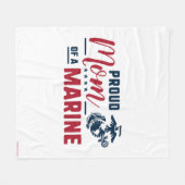 マム誇りを持った・オブ・ア・マリーン – カラー フリースブランケット (正面(横))