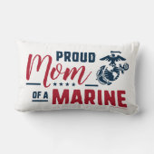 マム誇りを持った・オブ・ア・マリーン – カラー ランバークッション (裏面)