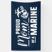 マム誇りを持った・オブ・ア・マリーン – ホワイト 横断幕 (縦)