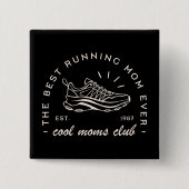 マム走走のランナークラブ分隊マッチング 缶バッジ (正面)