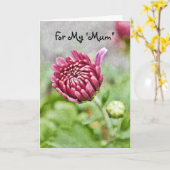 マム フラワー 母の日 カード (黄色い花)