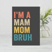 マム マム ブラフ おもしろい母の日 レトロ 招待状 (スタンド正面)