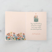 マム ヴィンテージ タイプライター フローラルズ ハッピー マザーズ デイ シーズンカード (内部)