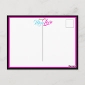 マム 愛の源 アラビア語 グラフィティ 黒 ポストカード (裏面)