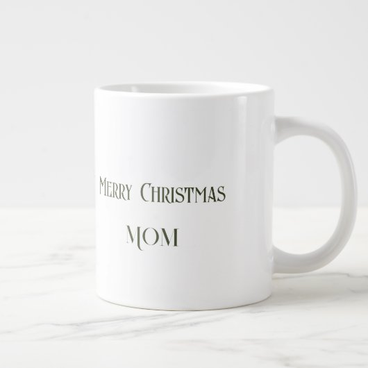 マメリークリスマス樺の木木ろうそく ジャンボコーヒーマグカップ (右)