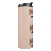 "マメリーマ"カラーモダンブロックヒョウBOHO タンブラー (回転左)