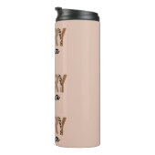 "マメリーマ"カラーモダンブロックヒョウBOHO タンブラー (回転右)