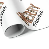 "マメリーマ"カラーモダンブロックヒョウBOHO ラッピングペーパー (ロールコーナー)