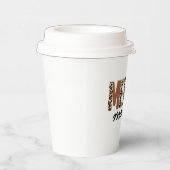 "マメリーマ"カラーモダンブロックヒョウBOHO 紙コップ (右)