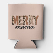 "マメリーマ"カラーモダンブロックヒョウBOHO 缶クーラー (正面)