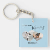 マモダンマが大好き| 2ハート写真 キーホルダー (正面)