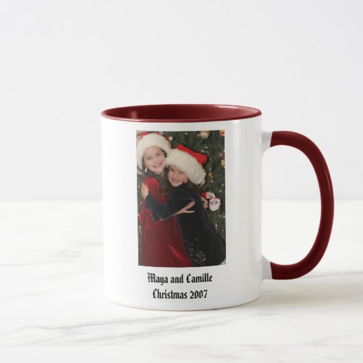 マヤおよびCamilleChristmas 2007年 マグカップ (右)