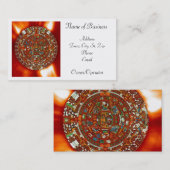 マヤのアズテック派のカレンダーの個人事業カード 名刺 (正面/裏面)