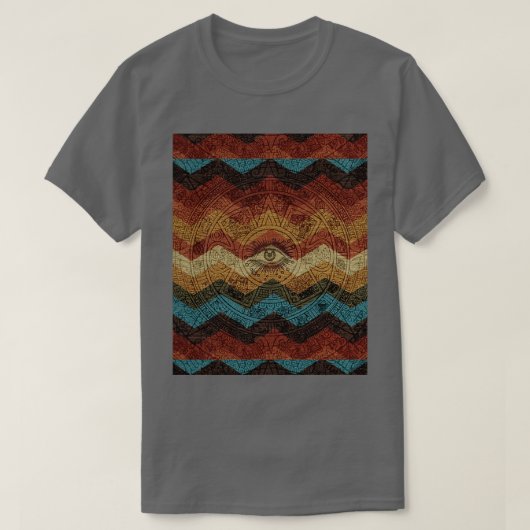 マヤのカリンドリカルなグラフィック Tシャツ (デザイン正面)