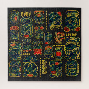 マヤのカレンダーのグリフの構成 ジグソーパズル