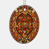マヤのカレンダー セラミックオーナメント (右)