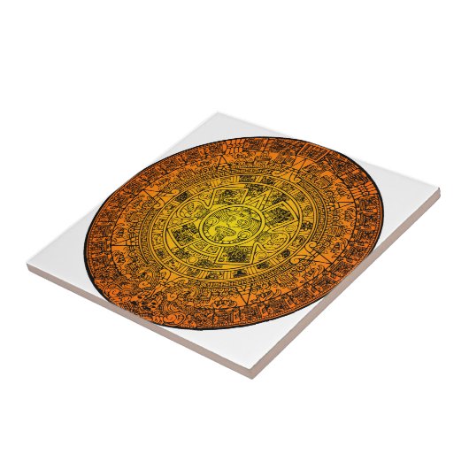 マヤのカレンダー タイル (側面)