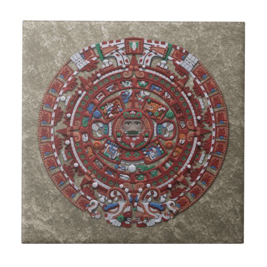 マヤのカレンダー タイル (正面)