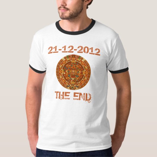 マヤのカレンダー- 2012 NIBIRU -惑星X Tシャツ (正面)