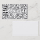 「マヤのカレンダーStone 名刺 (正面/裏面)