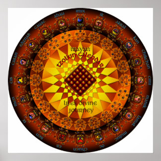 マヤのツォルキンカレンダー ポスター