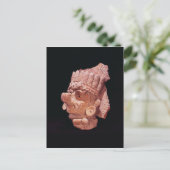 マヤのトウモロコシ神の頭, Oaxaca, c.500 AD ポストカード (スタンド正面)