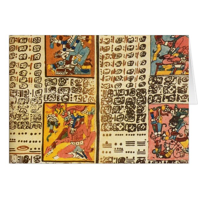 マヤのドレスデンのコーデックスの抄録 (正面横)