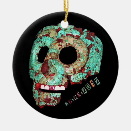 マヤのマスク2012 セラミックオーナメント (正面)