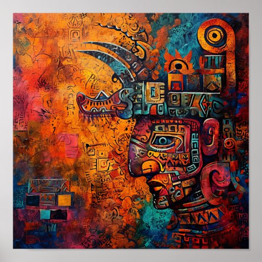 マヤのモザイク：モダン献上品 ポスター (正面)