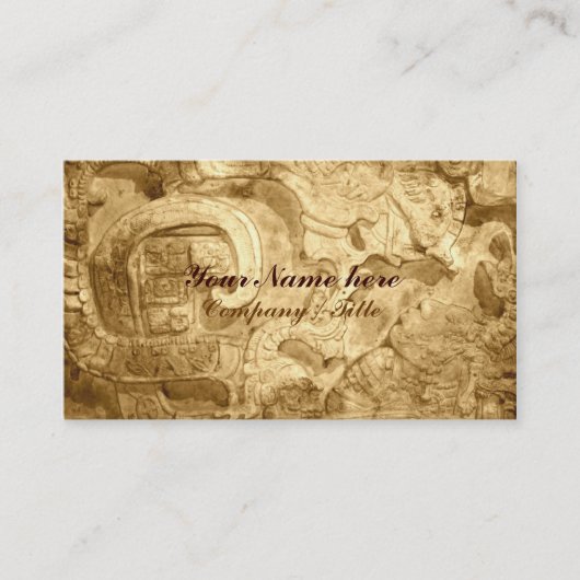 マヤのモチーフ 名刺 (正面)