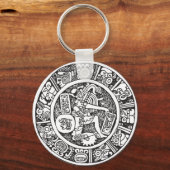マヤの円、メキシコの象形文字(Maya) キーホルダー (正面)