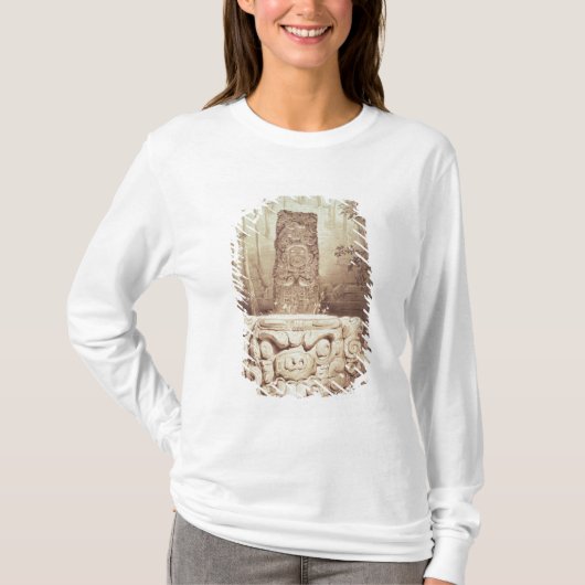 マヤの寺院、ホンジュラス Tシャツ (正面)