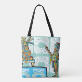 マヤの戦士とキングトートバッグ トートバッグ (裏面)