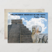 マヤの文化伝統ユカタン/メキシコ ポストカード (正面/裏面)