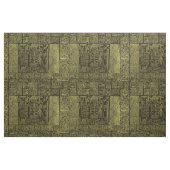 マヤの金ゴールドの生地 ファブリック (ファットクウォーター)